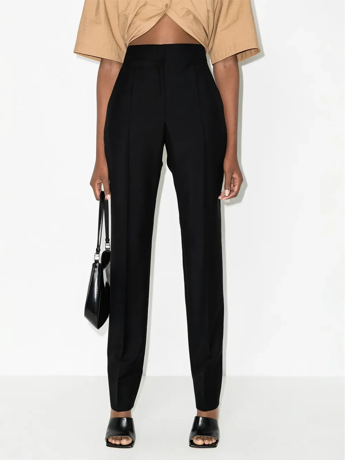 Givenchy ハイウエスト ウール テーラードパンツ - 画像2