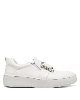 Sergio Rossi buckle-detail sneakers - White - サムネイル1