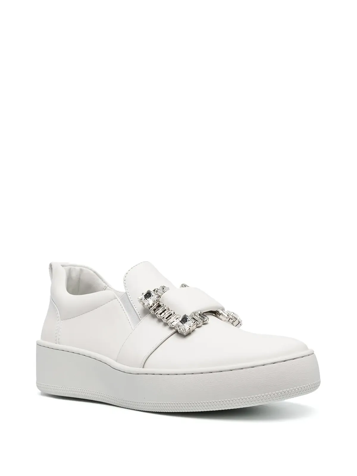 Sergio Rossi buckle-detail sneakers - White - 画像2