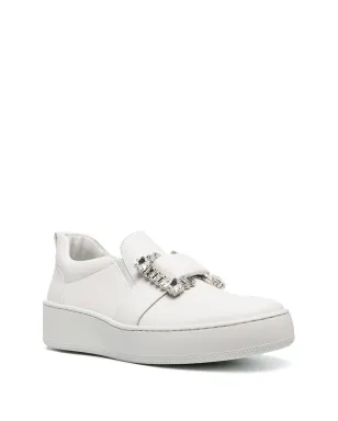 Sergio Rossi buckle-detail sneakers - White - サムネイル2