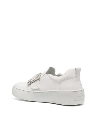 Sergio Rossi buckle-detail sneakers - White - サムネイル3