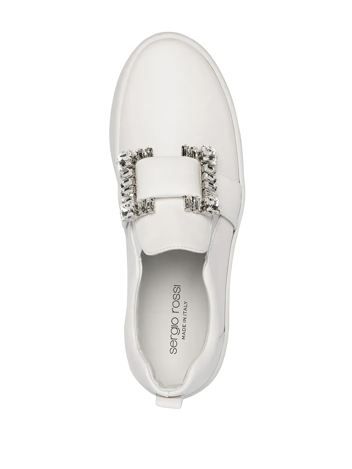 Sergio Rossi buckle-detail sneakers - White - 画像4
