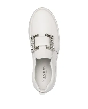 Sergio Rossi buckle-detail sneakers - White - サムネイル4