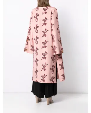 Macgraw St Peters 花柄プリント シルク ローブ（ピンク） - サムネイル4