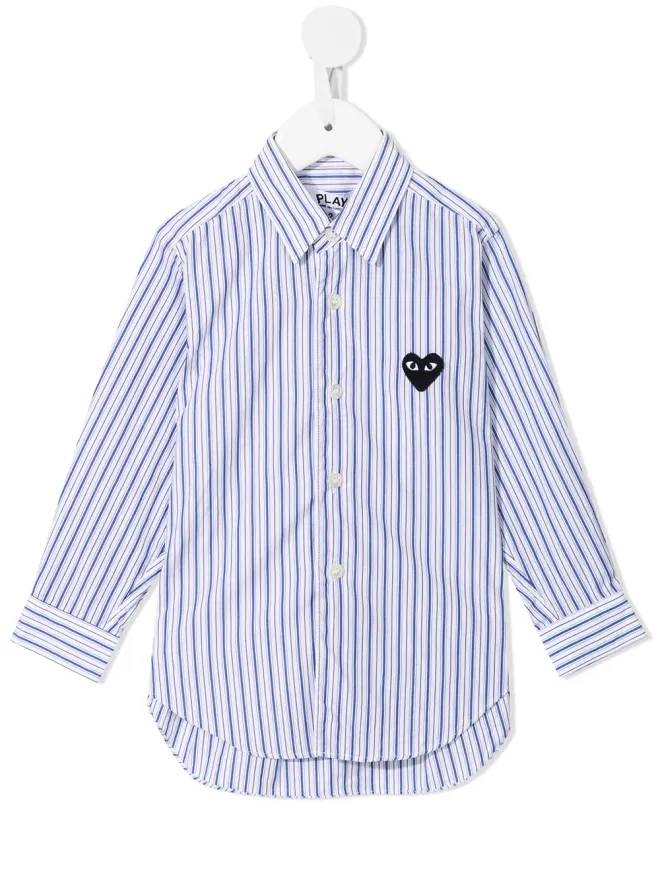 Comme Des Garçons Play Kids Comme Des Garçons Play Kids ストライプボタンアップシャツの商品画像