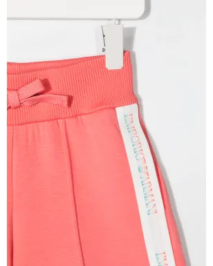 Emporio Armani Kids ロゴテープ トラックショーツ - Pink - サムネイル3