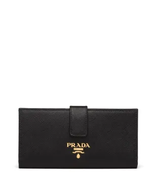 Prada ロゴレタリング コンチネンタル ウォレット - サムネイル1