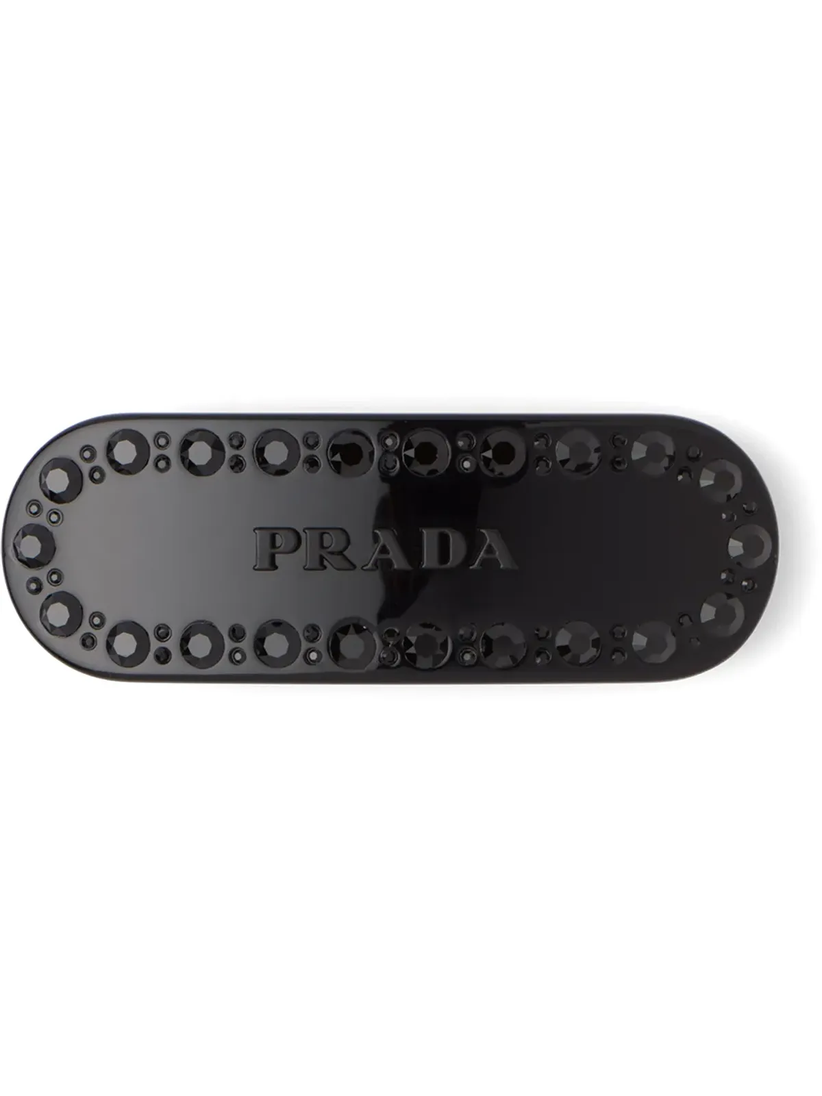 Prada クリスタル装飾 ヘアクリップ - 画像1