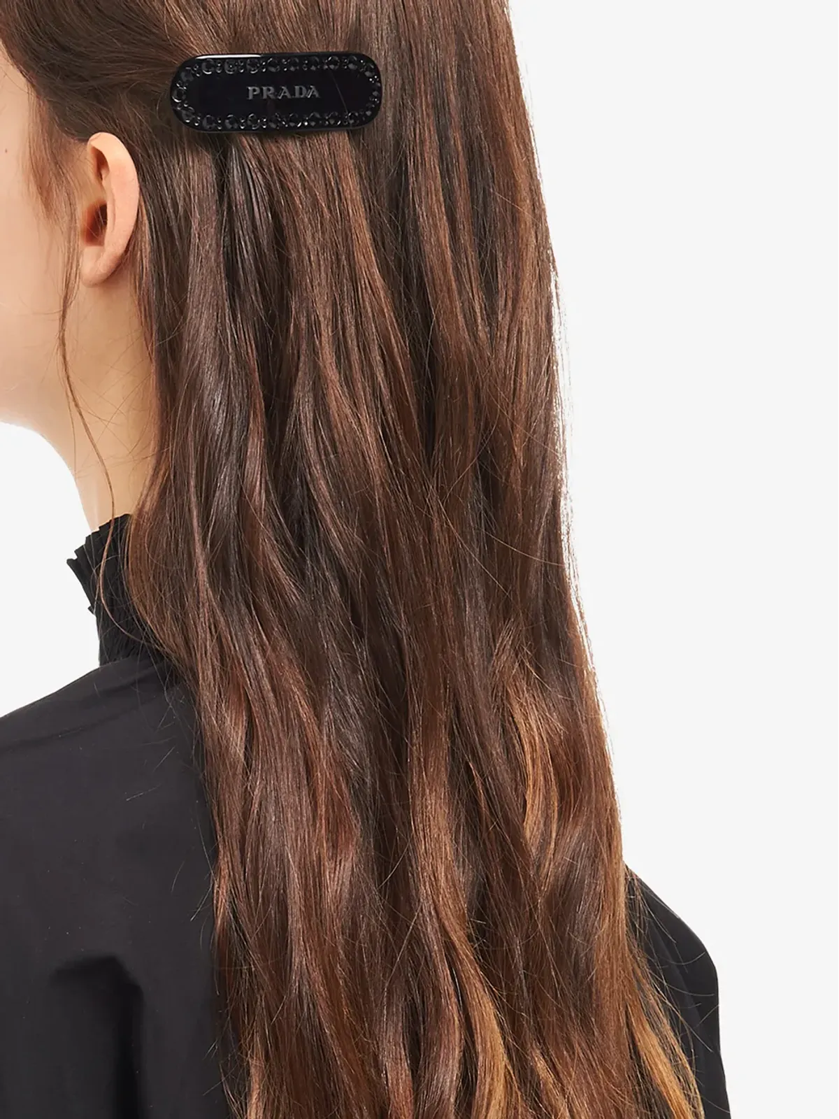 Prada クリスタル装飾 ヘアクリップ - 画像2