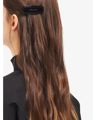 Prada クリスタル装飾 ヘアクリップ - サムネイル2