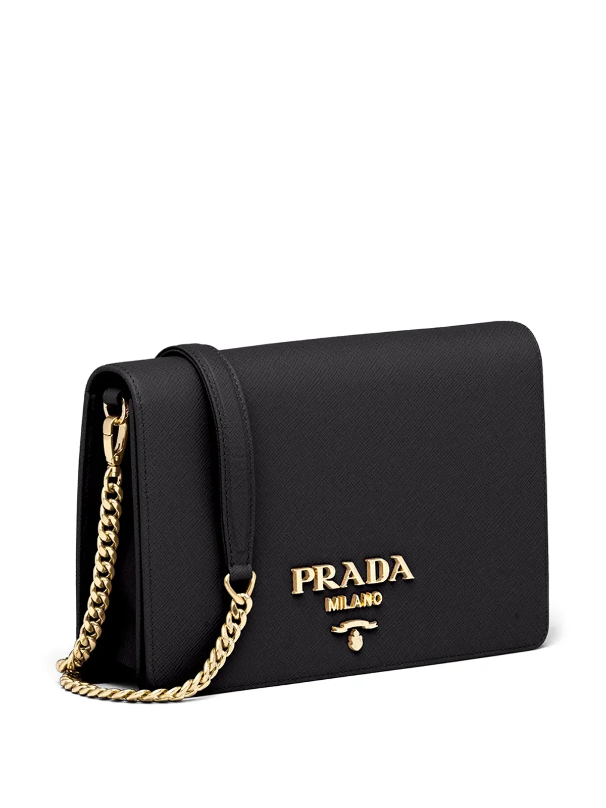 Prada ロゴ入りサフィアーノレザー ショルダーバッグ - 画像3