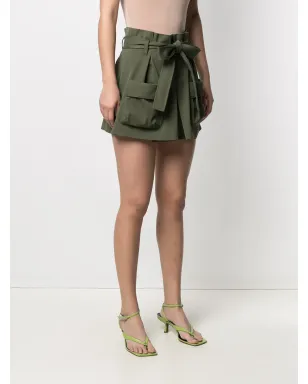 RED Valentino ベルト付きカーゴショーツ グリーン - サムネイル3