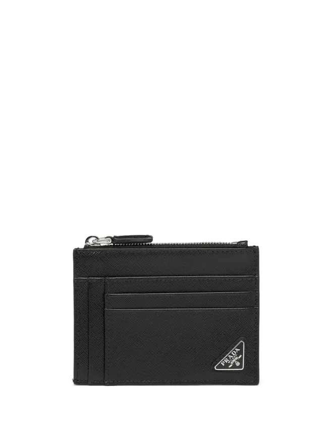 Prada Prada トライアングルロゴカードホルダー - ブラックの商品画像