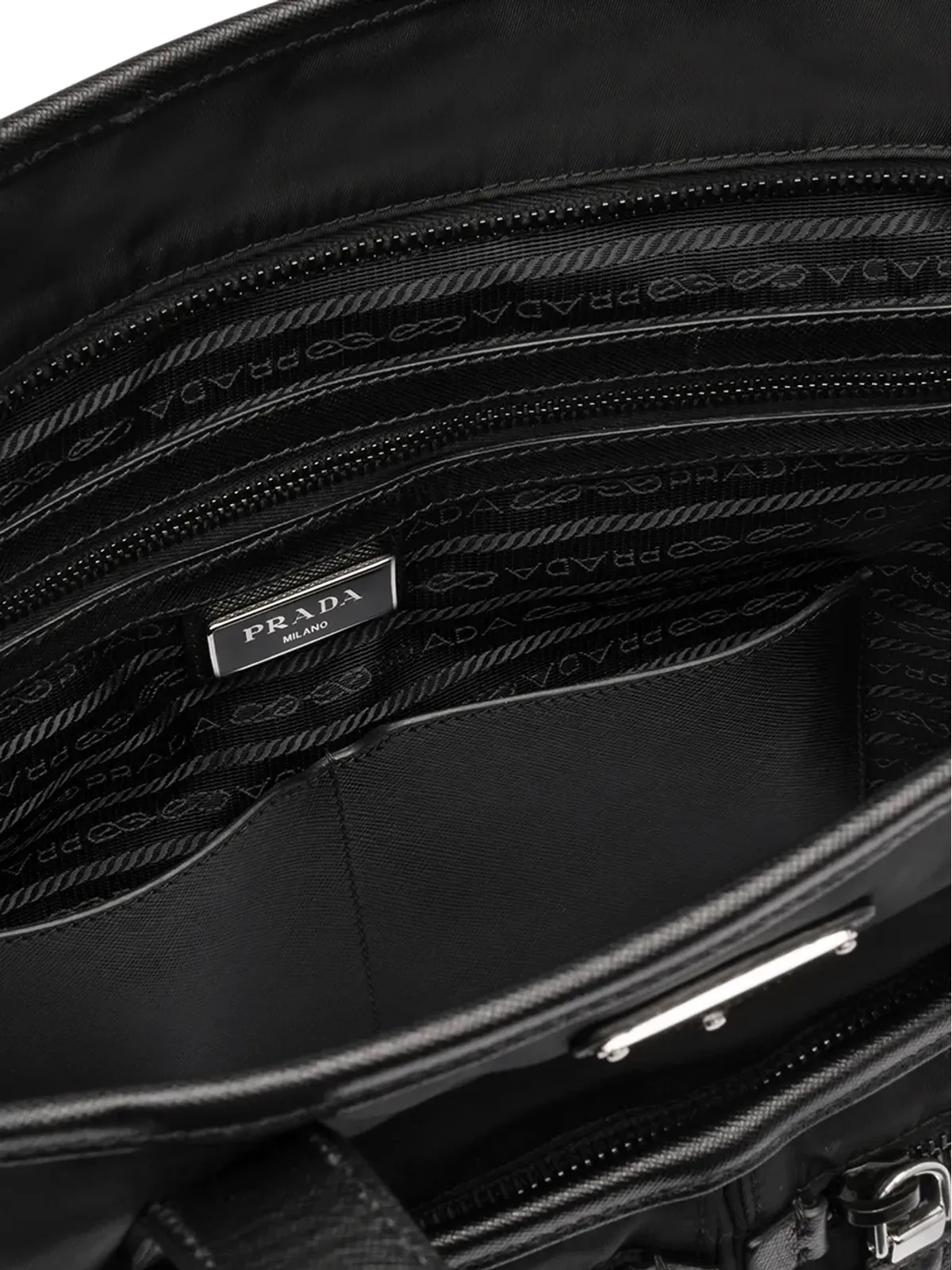 Prada マルチポケット ロゴ トートバッグ - 画像5