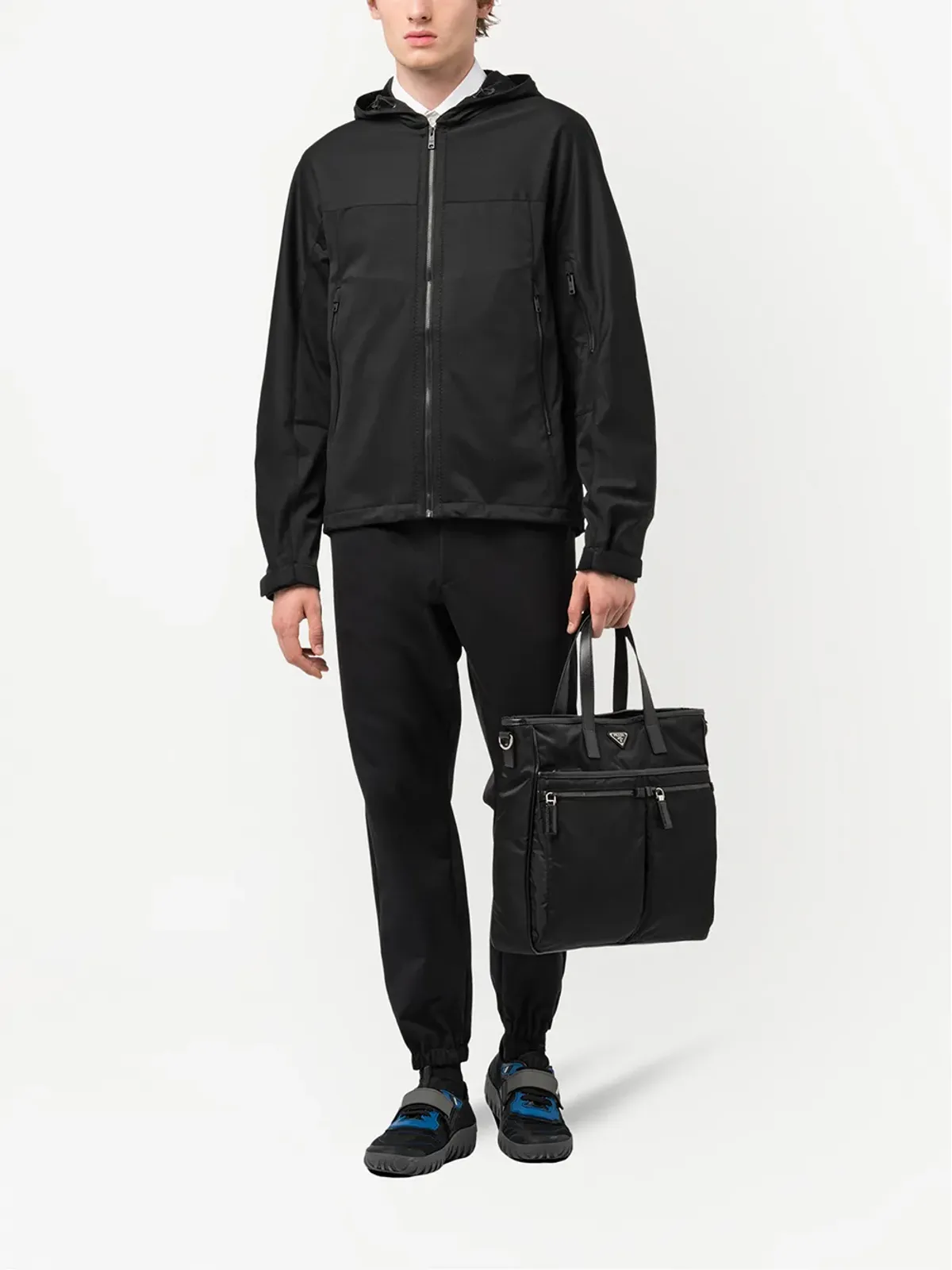 Prada マルチポケット ロゴ トートバッグ - 画像2