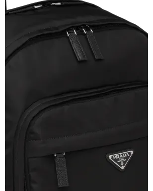 Prada Re-Nylon ロゴプレート バックパック - サムネイル4
