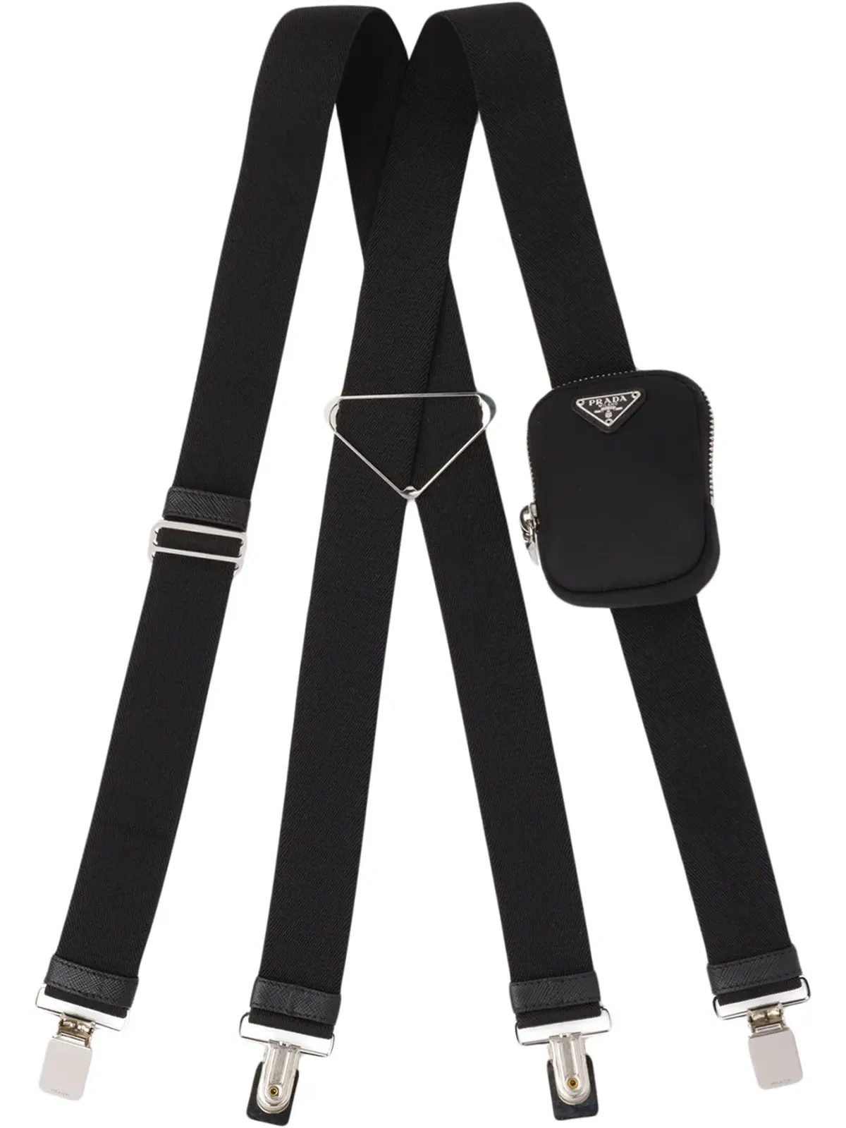 Prada トライアングルロゴ サスペンダー - 画像1