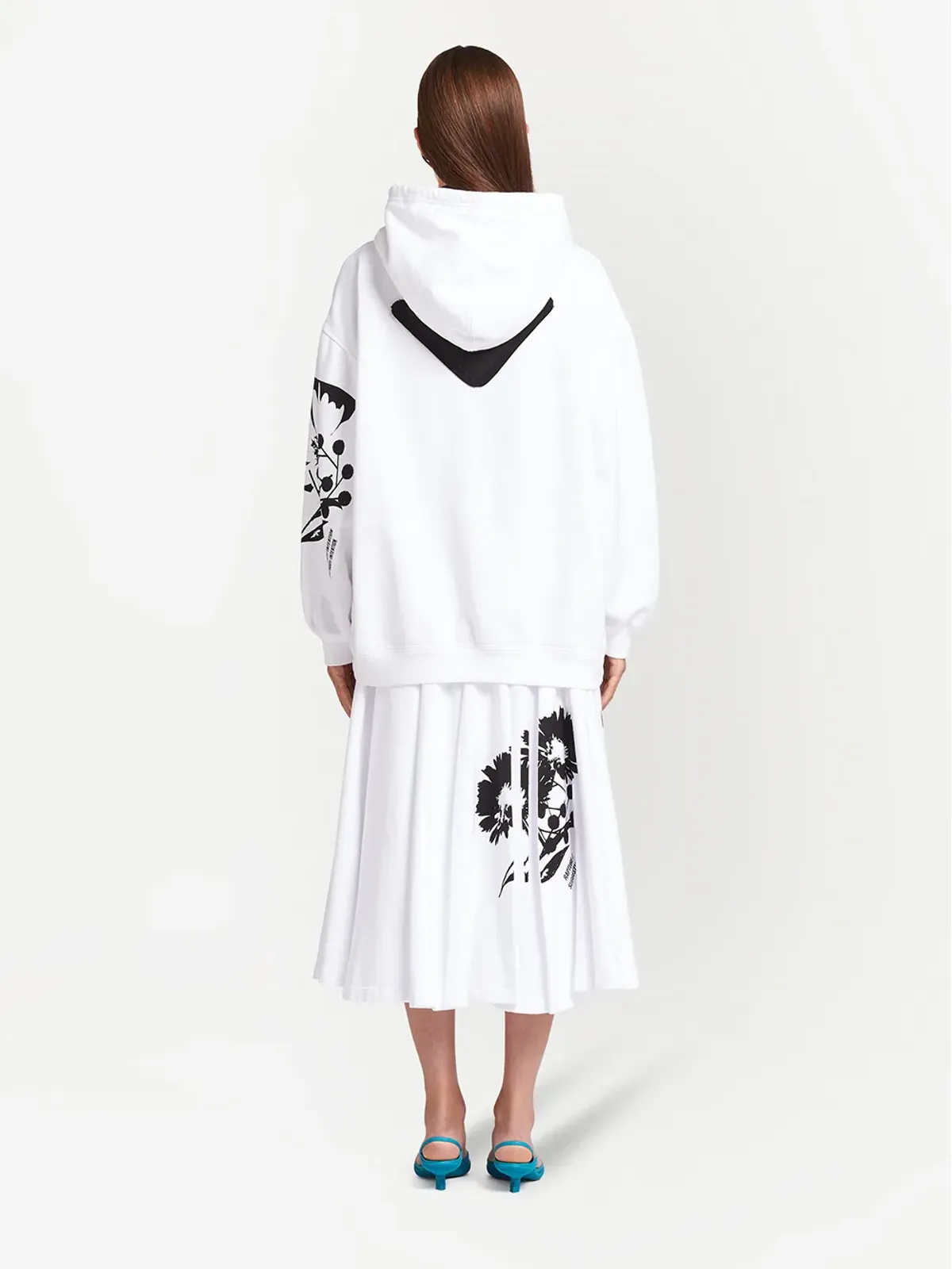 Prada グラフィックプリント ドローストリングフーディ - 画像4
