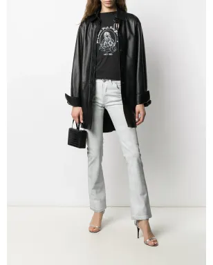 Balenciaga Pre-Owned 2000年代 ロゴパッチ ジーンズ - グレー - サムネイル2