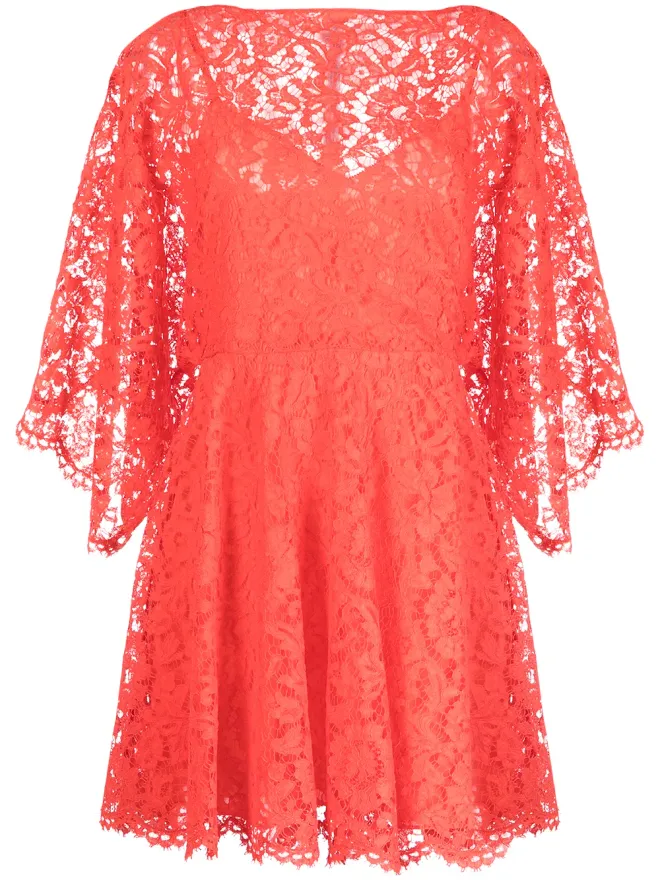 Valentino Garavani Valentino Garavani ピンクのレースドレスの商品画像