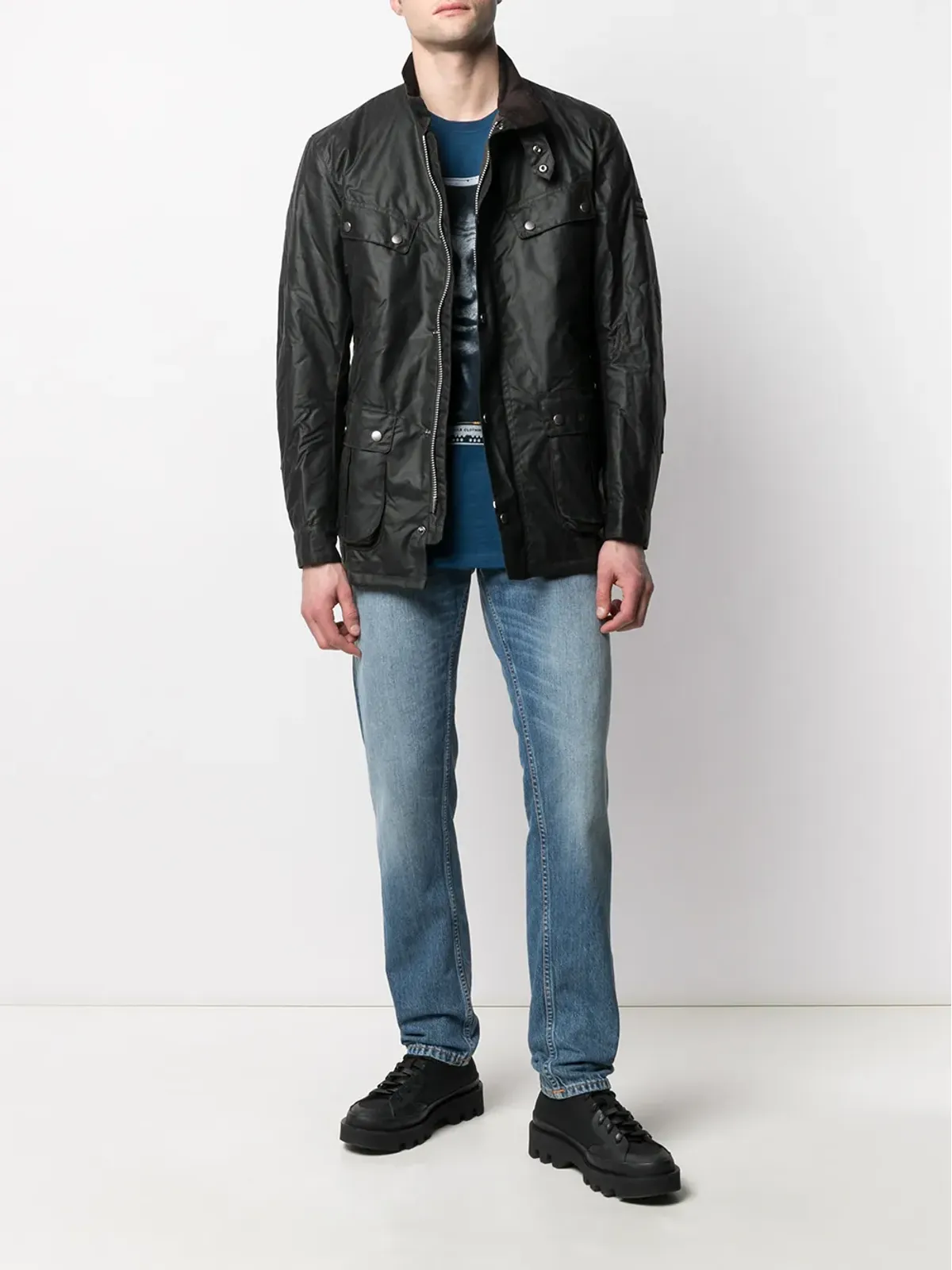 Barbour デューク ワックスドジャケット - 画像2