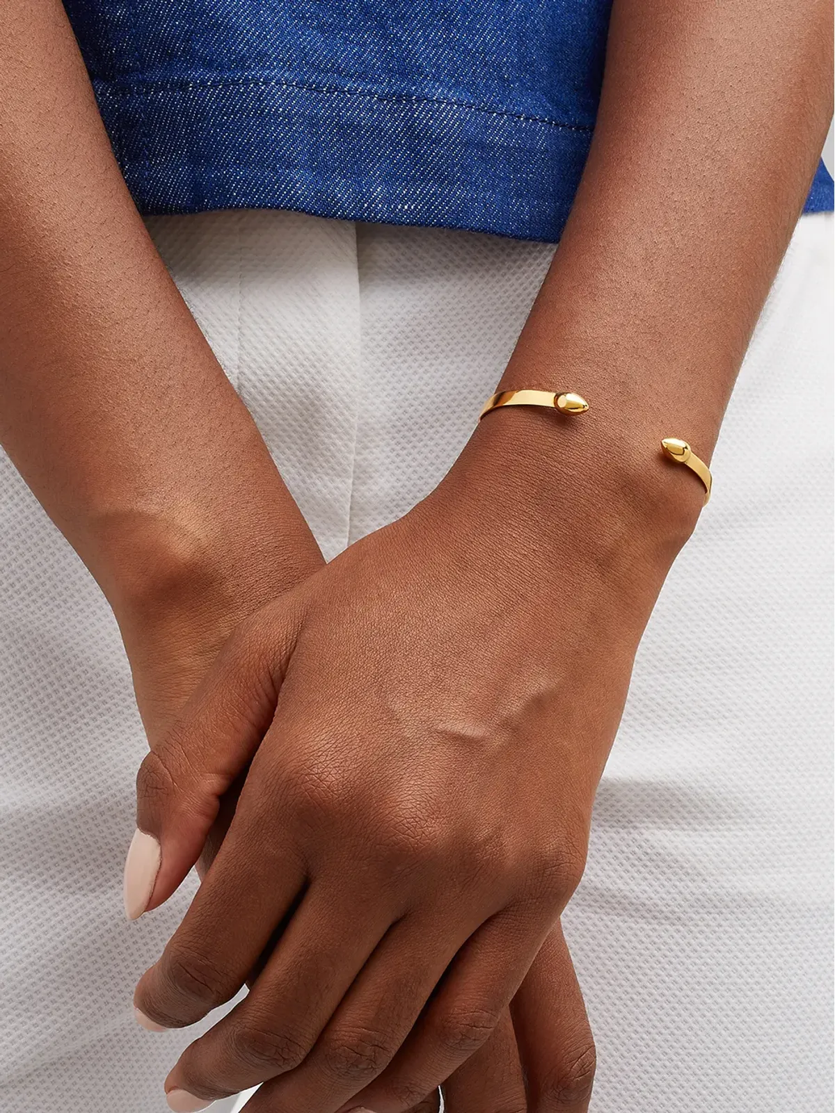 Monica Vinader Fiji Bud cuff - Gold - 画像2
