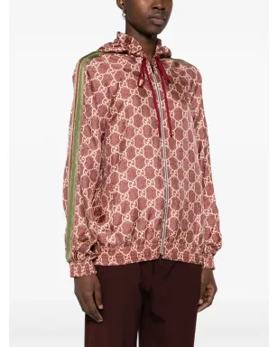 Gucci GG Supremeシルクジャケット - レッド - サムネイル3