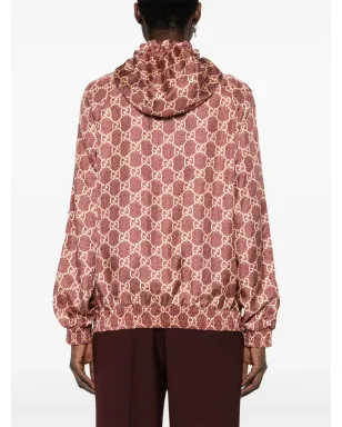 Gucci GG Supremeシルクジャケット - レッド - サムネイル4