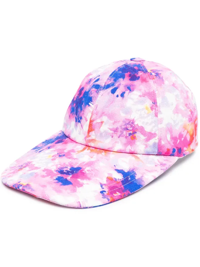 MSGM MSGM ペイント風花柄プリントキャップの商品画像