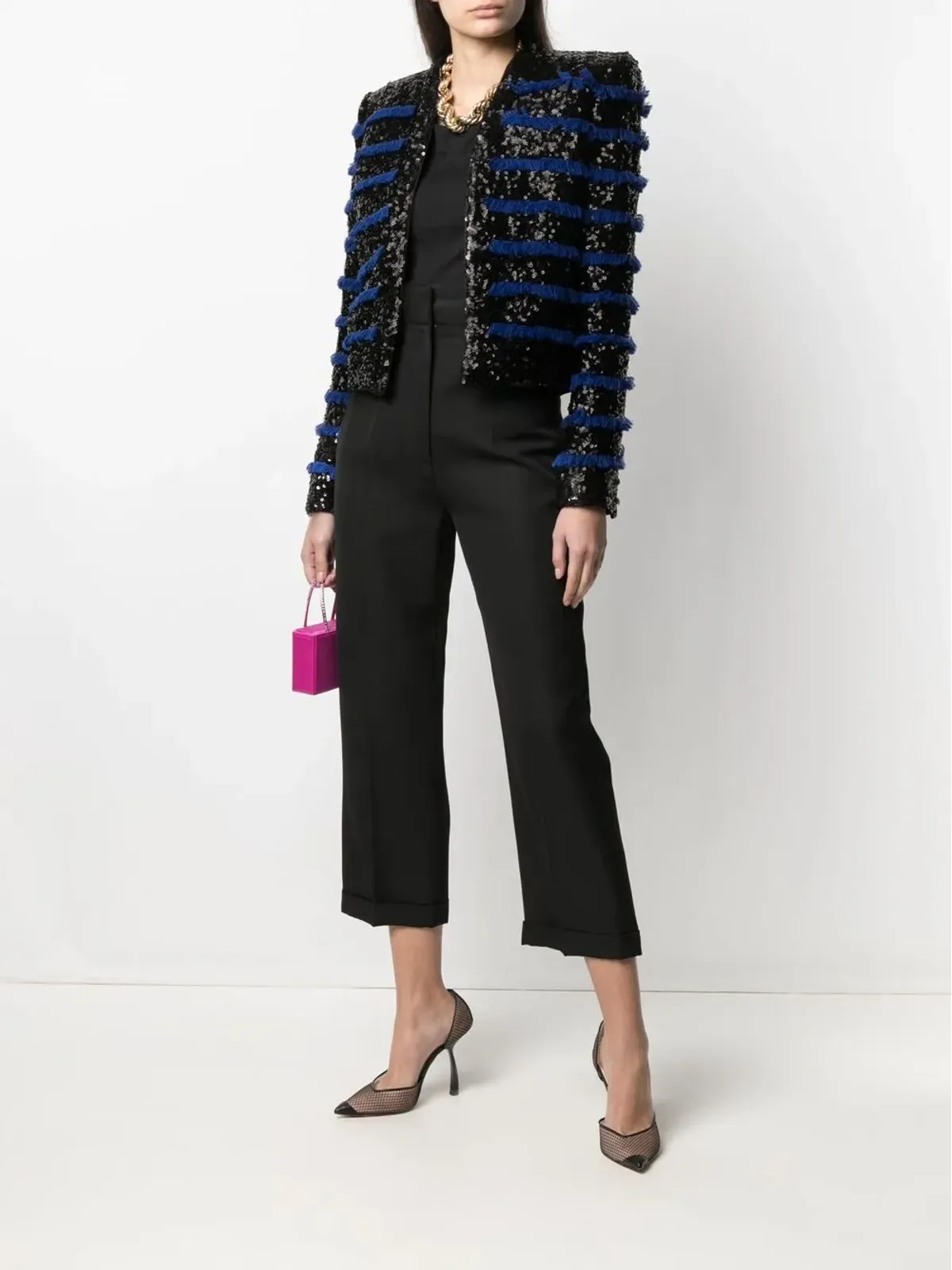 Balmain フリンジ付きスパンコールジャケット - 画像2