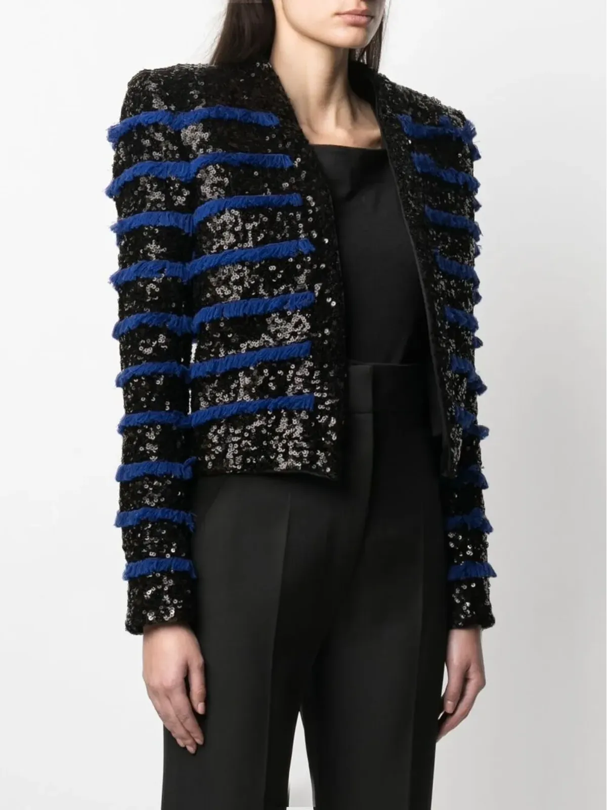 Balmain フリンジ付きスパンコールジャケット - 画像3