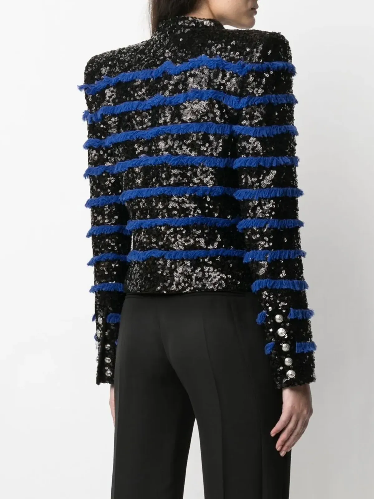 Balmain フリンジ付きスパンコールジャケット - 画像4