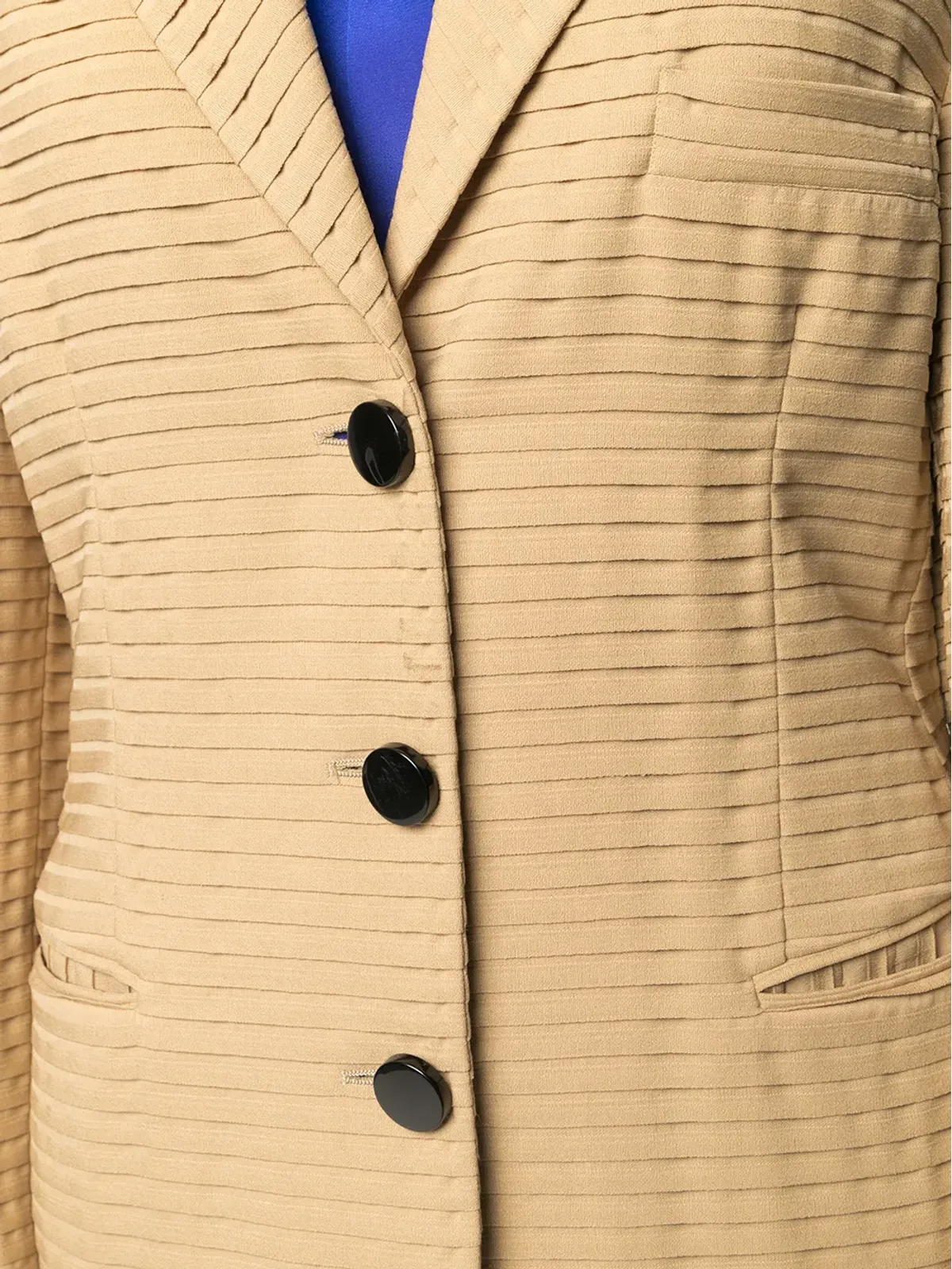 Giorgio Armani Pre-Owned 1990年代リブ編みスカートスーツ - 画像5