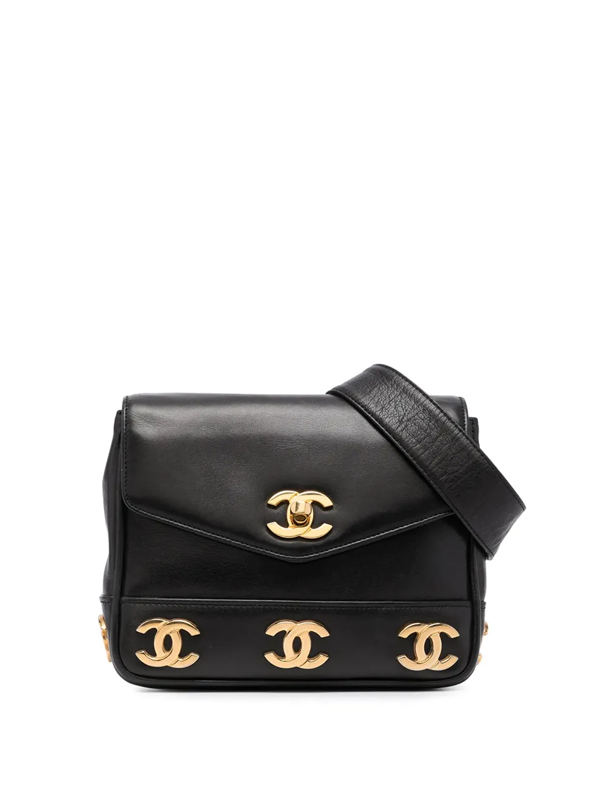 CHANEL Pre-Owned 1990年代 トリプルCC ベルトバッグ - ブラック - 画像1
