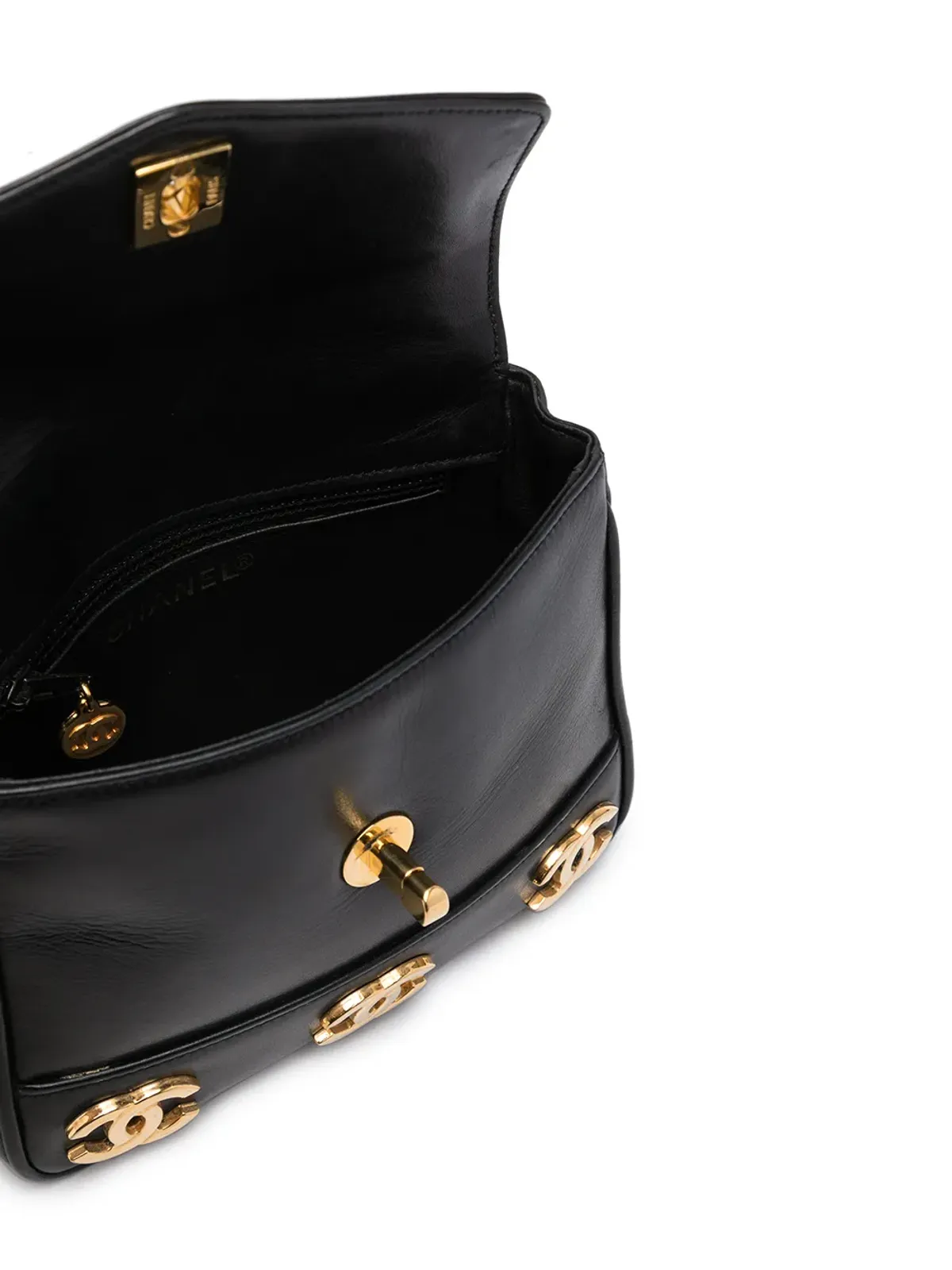 CHANEL Pre-Owned 1990年代 トリプルCC ベルトバッグ - ブラック - 画像5