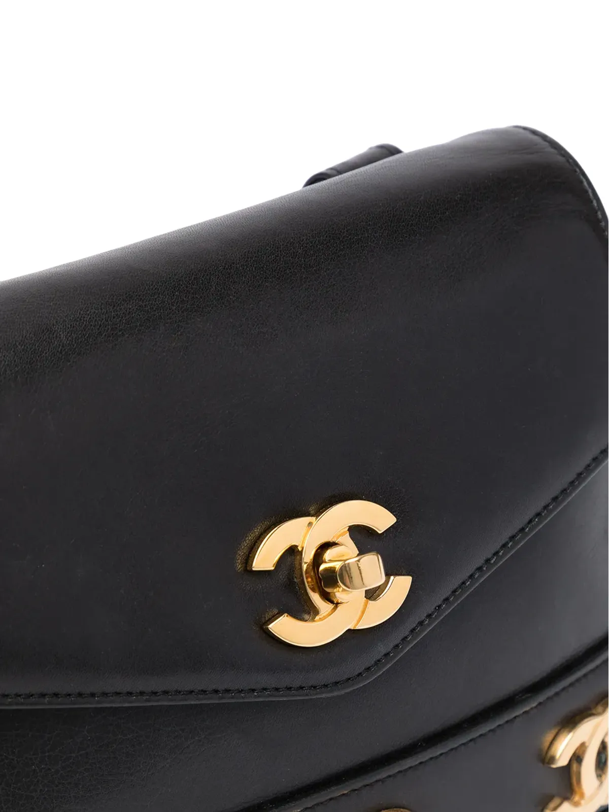 CHANEL Pre-Owned 1990年代 トリプルCC ベルトバッグ - ブラック - 画像4