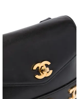 CHANEL Pre-Owned 1990年代 トリプルCC ベルトバッグ - ブラック - サムネイル4