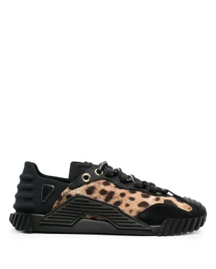 Dolce & Gabbana レオパードパネル ローカットスニーカー - サムネイル1