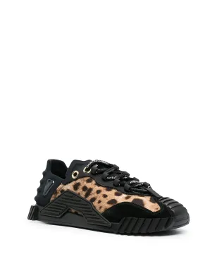 Dolce & Gabbana レオパードパネル ローカットスニーカー - サムネイル2