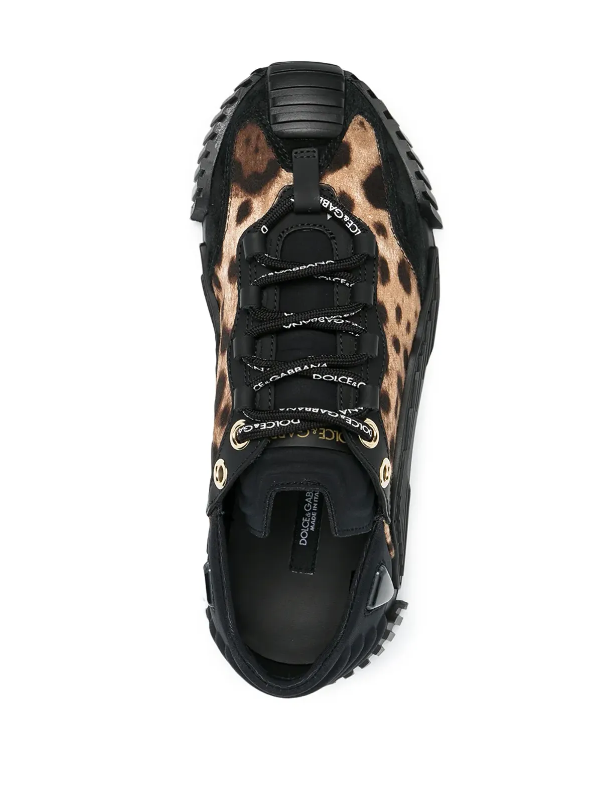 Dolce & Gabbana レオパードパネル ローカットスニーカー - 画像4