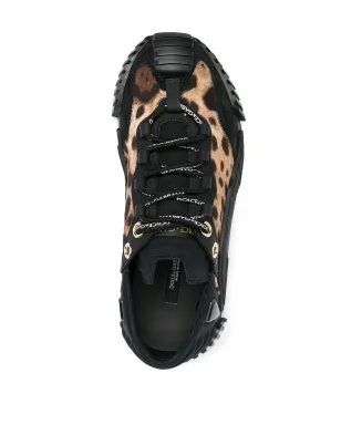 Dolce & Gabbana レオパードパネル ローカットスニーカー - サムネイル4