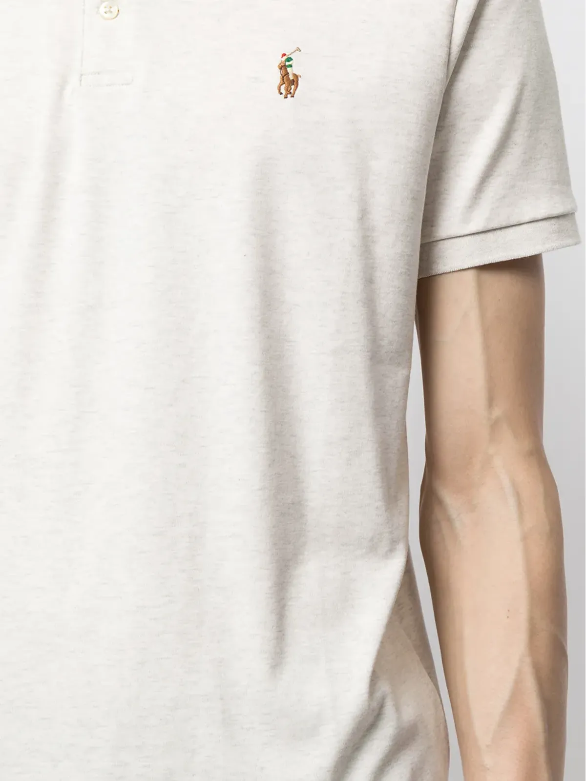 Polo Ralph Lauren Pima ロゴ刺繍ポロシャツ - Grey - 画像5