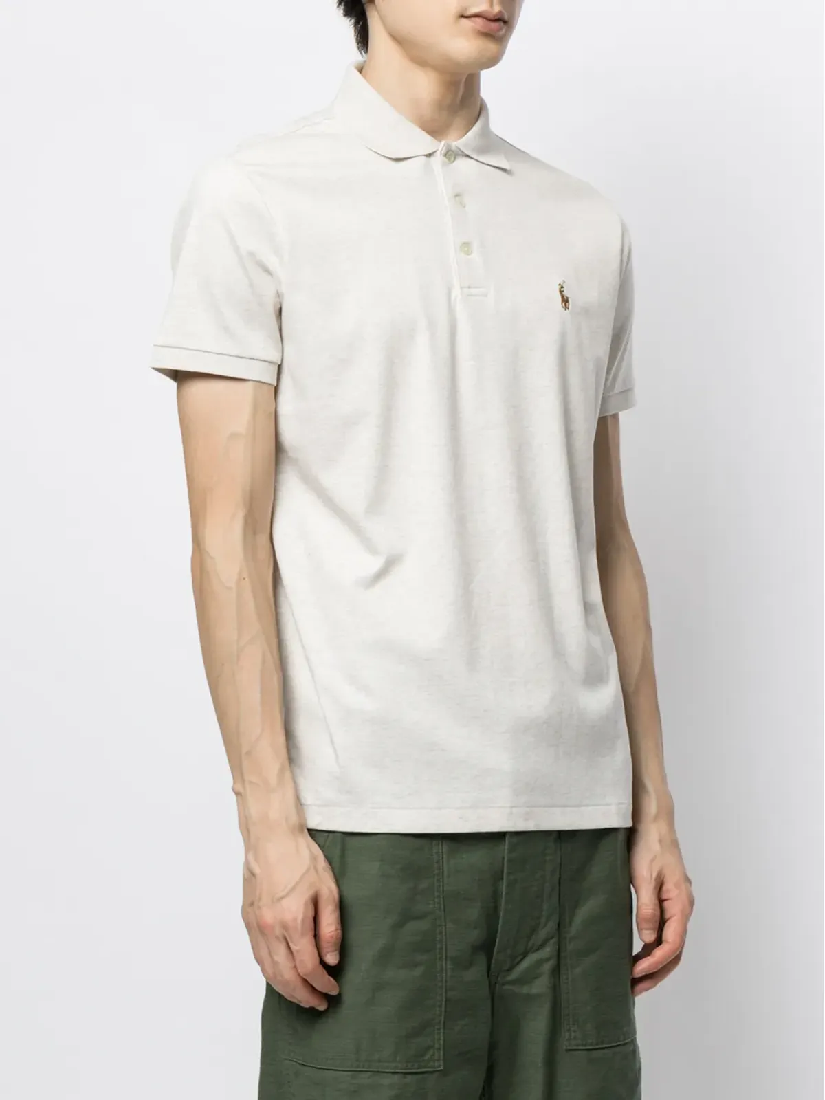 Polo Ralph Lauren Pima ロゴ刺繍ポロシャツ - Grey - 画像3