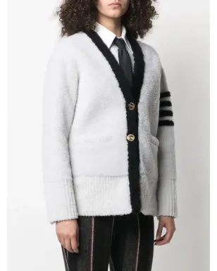 Thom Browne 4バー・ストライプ シアリング カーディガン - サムネイル3