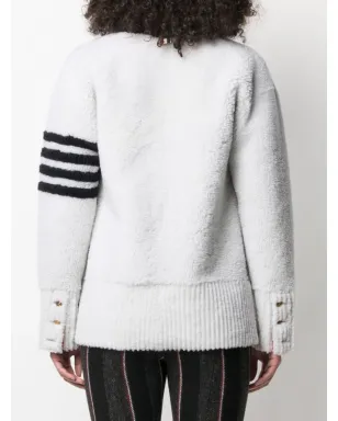 Thom Browne 4バー・ストライプ シアリング カーディガン - サムネイル4