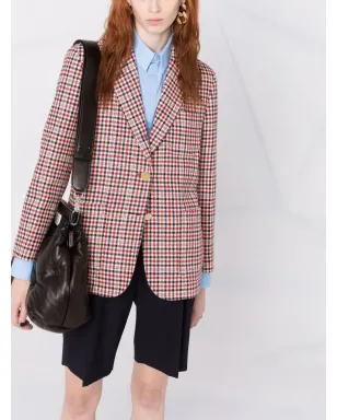 Thom Browne チェック柄シングルブレストブレザー - サムネイル5