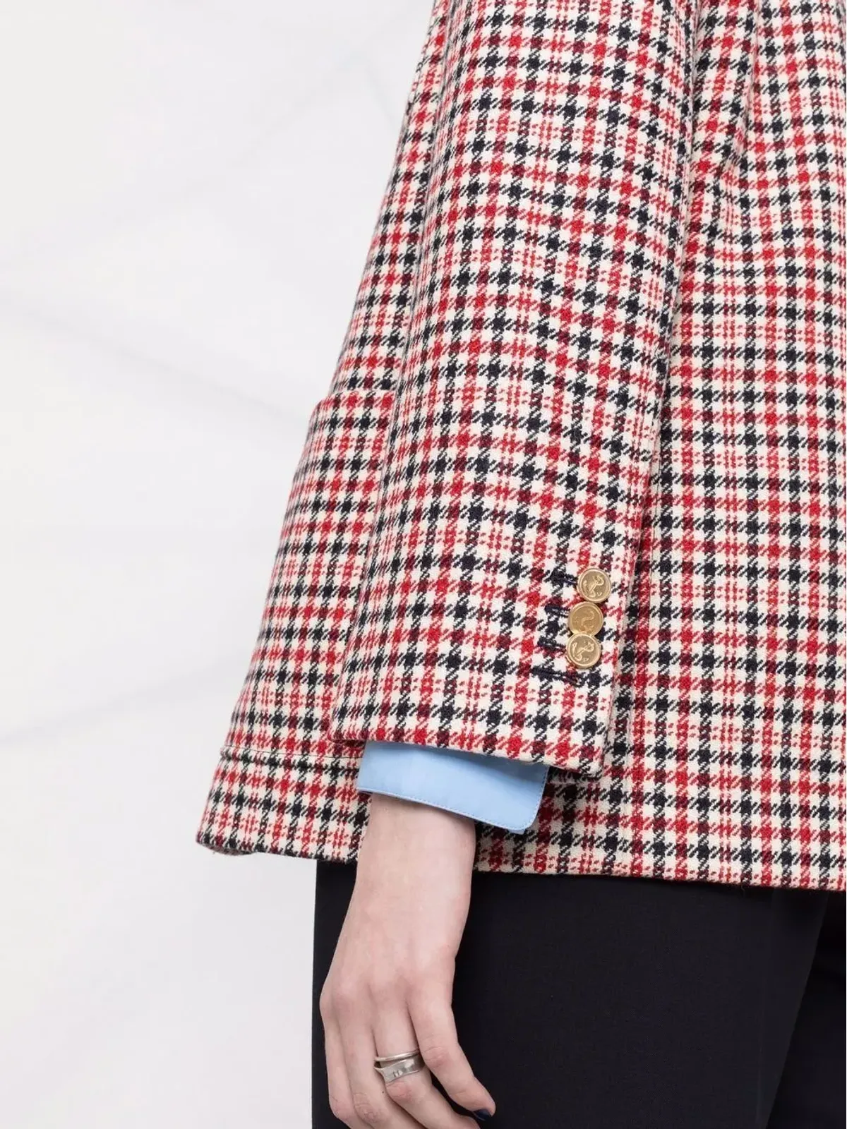 Thom Browne チェック柄シングルブレストブレザー - 画像3
