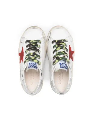 Golden Goose Kids ローカット カモフラージュ レースアップスニーカー - サムネイル3