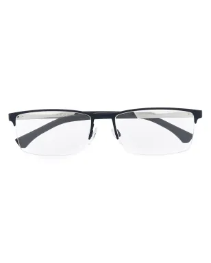Emporio Armani エンポリオ アルマーニ ロゴ スクエア メガネ - サムネイル1