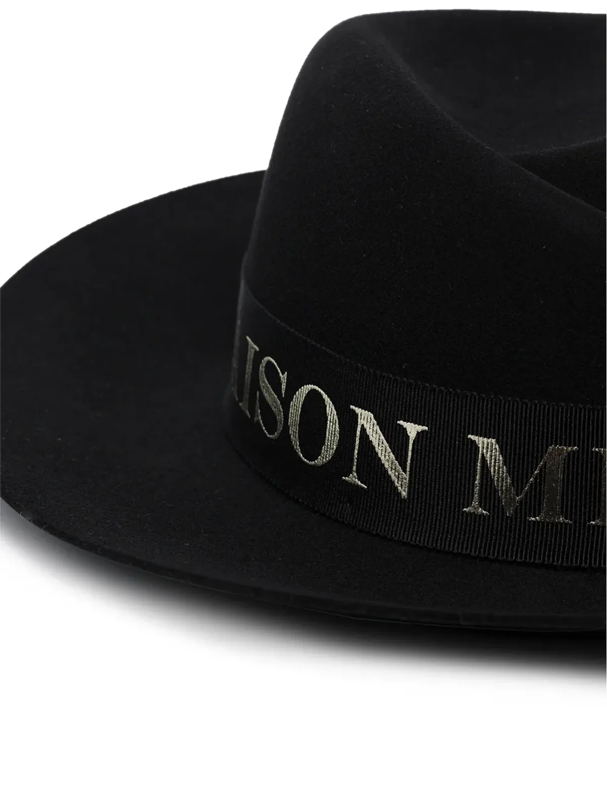 Maison Michel Virginie ロゴテープ フェドラハット - 画像5